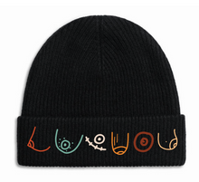 Load image into Gallery viewer, BoobBeanie Organic Cashmere + Merino +Embroidered Hat
