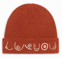Load image into Gallery viewer, BoobBeanie Organic Cashmere + Merino +Embroidered Hat