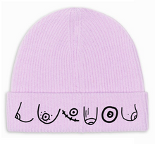 Load image into Gallery viewer, BoobBeanie Organic Cashmere + Merino +Embroidered Hat